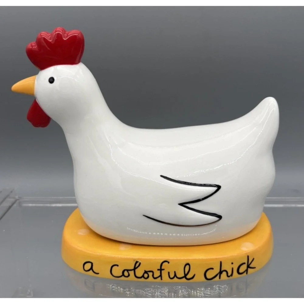 Vintage Silvestri Salt And Pepper Shaker Chicken & Eggs Set Sandra Magsamen READ